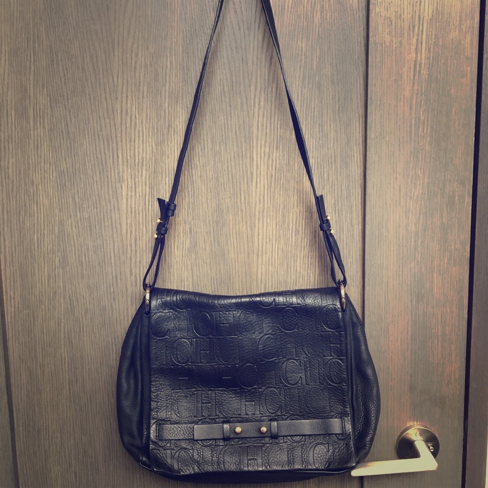Caroline Herrera black shoulder bag